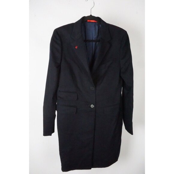 Isaia Navy Blue 100% Cashmere Womens Overcoat Jacket Sz 40R BRAND NEW - Picture 1 of 5
